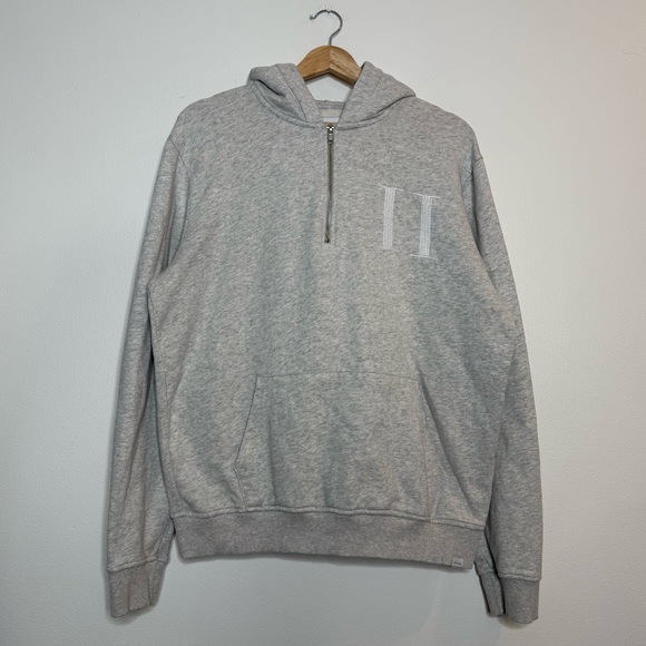 Les Deux Other - Les Deux Encore Half Zip Hoodie in grey size small